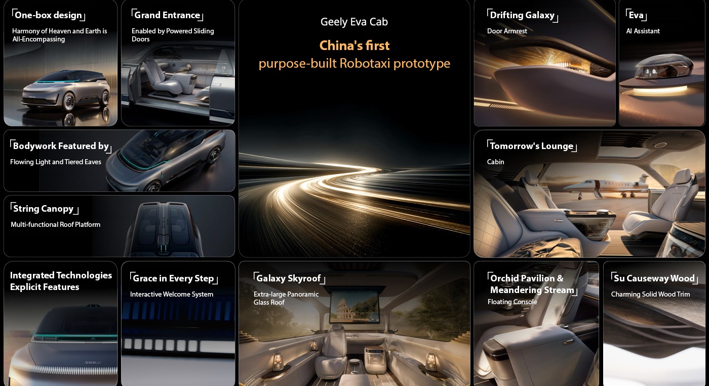 Geely Eva Cab robotaxi debuts | Beijing Auto Show 2026 — article image